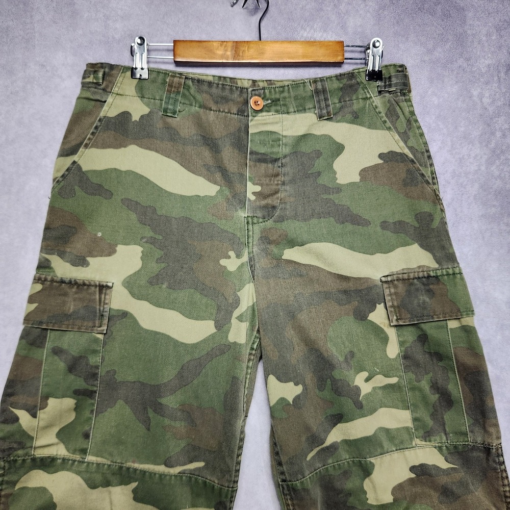 Winchester Mens Camo Cargo Pants 34 Woodland Tactical Hunting Button Fly - Picture 3 of 16